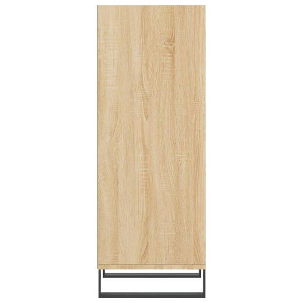 vidaXL Dressoir 34,5x32,5x90 cm bewerkt hout sonoma eikenkleurig