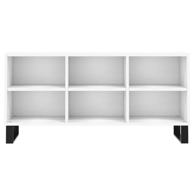 vidaXL Tv-meubel 103,5x30x50 cm bewerkt hout wit