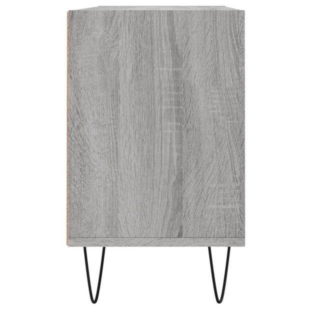 The Living Store Tv-meubel - Tv-kast 6 vakken - 103.5 x 30 x 50 cm - Grijs Sonoma Eiken