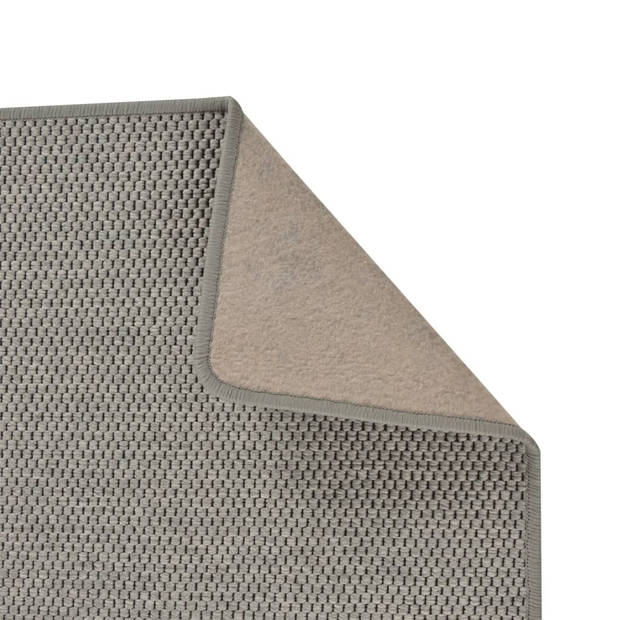 vidaXL Tapijtloper 80x250 cm sisal-look zilverkleurig