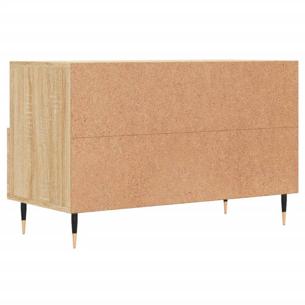 vidaXL Tv-meubel 80x36x50 cm bewerkt hout sonoma eiken