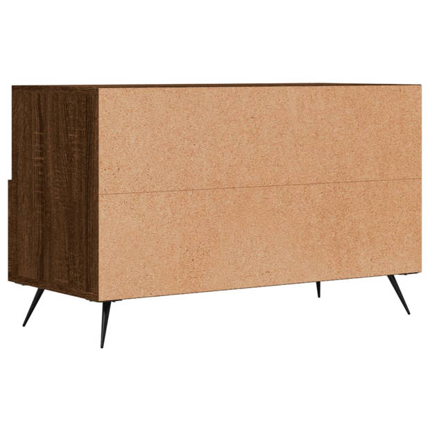 The Living Store Televisiekast Simple - TV-meubel - 80 x 36 x 50 cm - Bruineiken