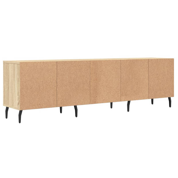 vidaXL Tv-meubel 150x30x44,5 cm bewerkt hout sonoma eikenkleurig