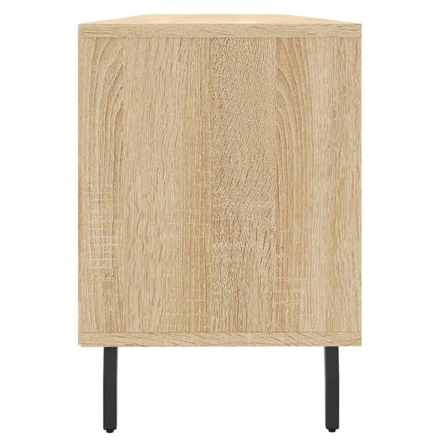 vidaXL Tv-meubel 150x30x44,5 cm bewerkt hout sonoma eikenkleurig