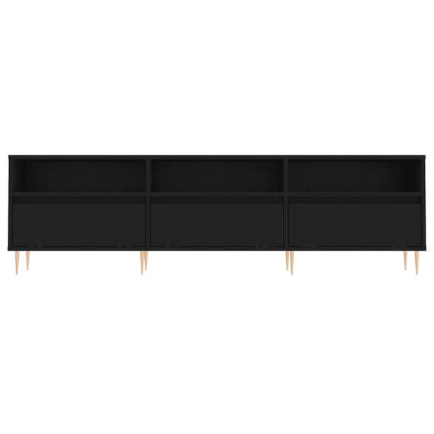 The Living Store TV-meubel Opbergkast - 150 x 30 x 44.5 cm - Zwart