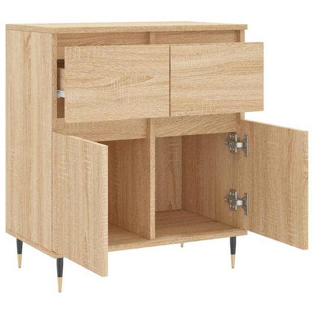 vidaXL Dressoir 60x35x70 cm bewerkt hout sonoma eikenkleurig