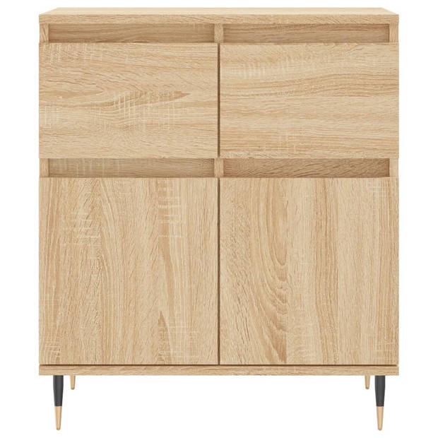 vidaXL Dressoir 60x35x70 cm bewerkt hout sonoma eikenkleurig