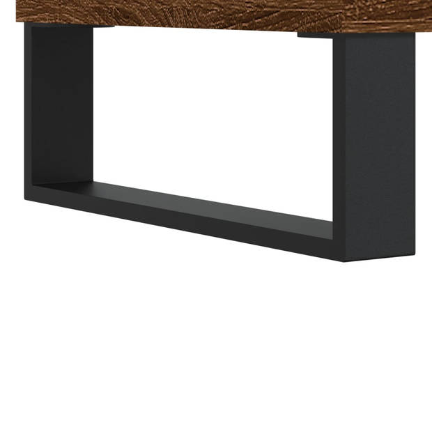 vidaXL Salontafel 50x46x50 cm bewerkt hout bruin eikenkleur