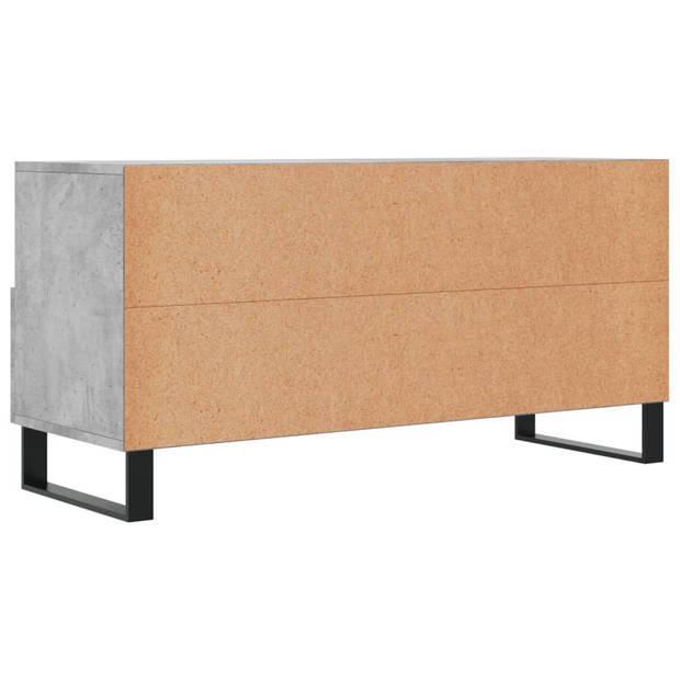 vidaXL Tv-meubel 102x36x50 cm bewerkt hout betongrijs