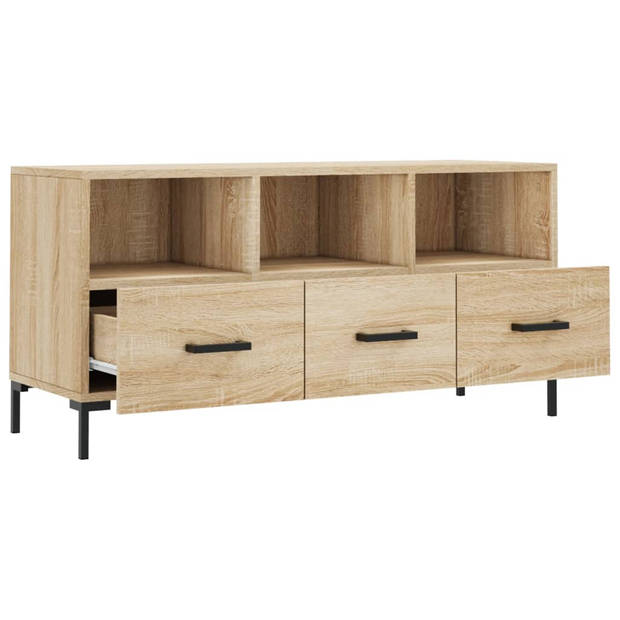 The Living Store TV-Meubel - Sonoma Eiken - 102 x 36 x 50 cm - Opbergruimte - Presenteerfunctie