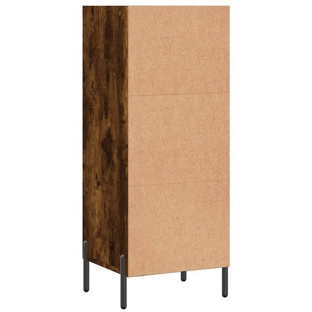 vidaXL Dressoir 34,5x32,5x90 cm bewerkt hout gerookt eikenkleurig