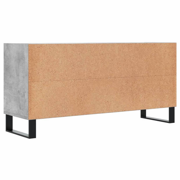 vidaXL Tv-meubel 103,5x30x50 cm bewerkt hout betongrijs