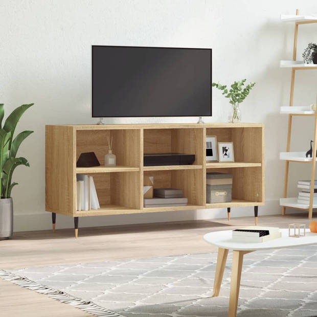 The Living Store Tv-meubel - 103.5 x 30 x 50 cm - Sonoma eiken