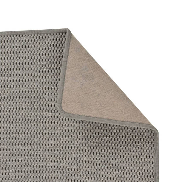 vidaXL Tapijtloper 50x250 cm sisal-look zilverkleurig