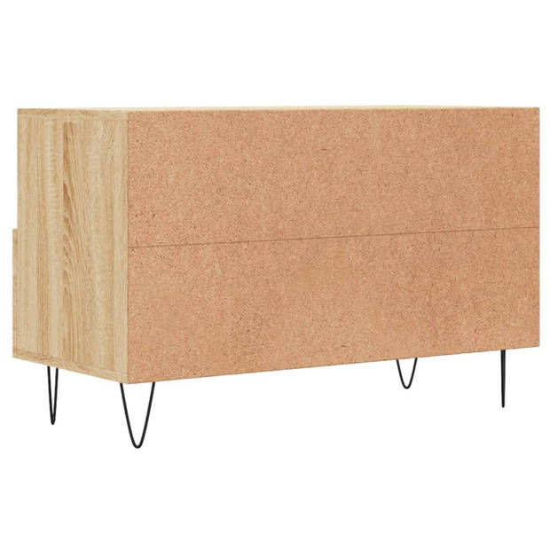 vidaXL Tv-meubel 80x36x50 cm bewerkt hout sonoma eiken