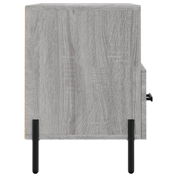 vidaXL Tv-meubel 80x36x50 cm bewerkt hout grijs sonoma eikenkleurig