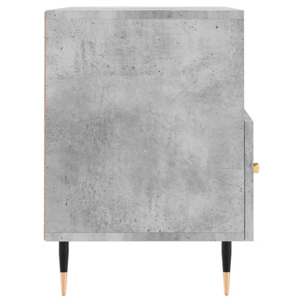 vidaXL Tv-meubel 80x36x50 cm bewerkt hout betongrijs