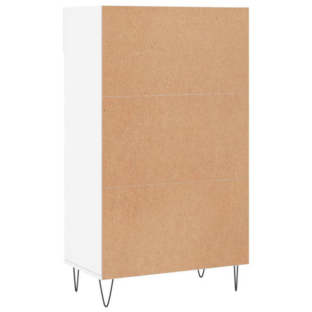 The Living Store Schoenenkast - Wit - 60 x 35 x 105 cm - Duurzaam materiaal - Voldoende opbergruimte