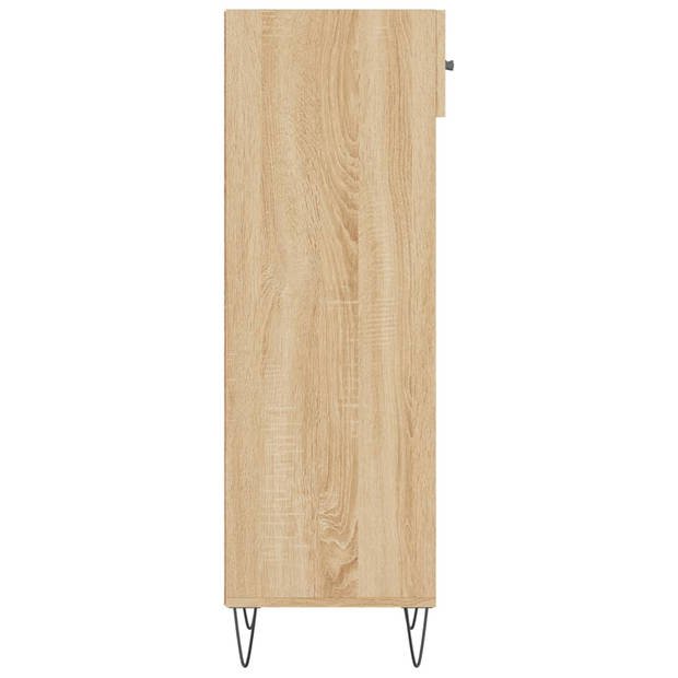 The Living Store Schoenenkast Sonoma Eiken - 30 x 35 x 105 cm - Duurzaam bewerkt hout