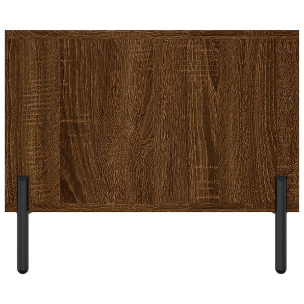 vidaXL Salontafel 102x50x40 cm bewerkt hout bruin eikenkleur