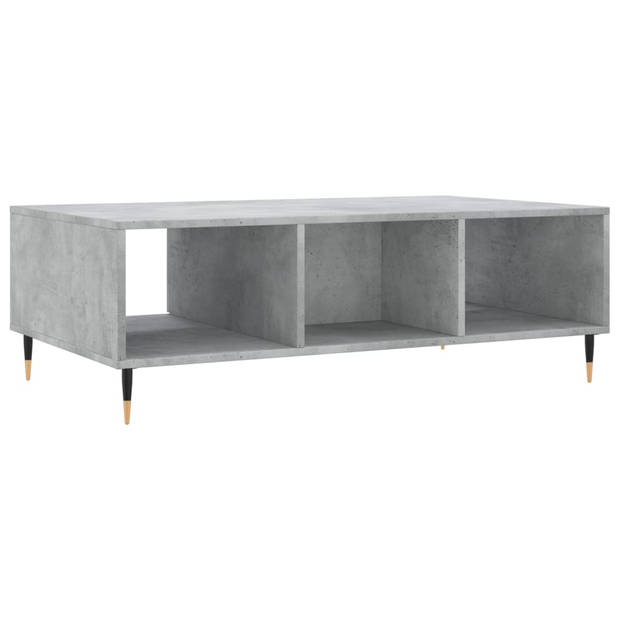 vidaXL Salontafel 104x60x35 cm bewerkt hout betongrijs