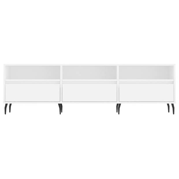 The Living Store Tv-meubel - Tv-kast - 150 x 30 x 44.5 cm - Wit