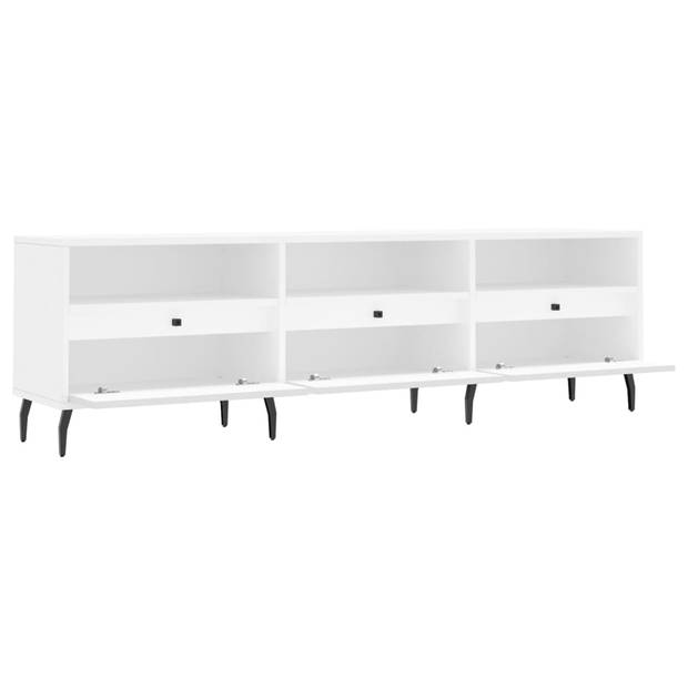 The Living Store Tv-meubel - Tv-kast - 150 x 30 x 44.5 cm - Wit