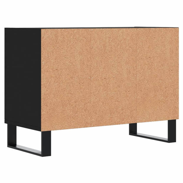 vidaXL Tv-meubel 69,5x30x50 cm bewerkt hout zwart