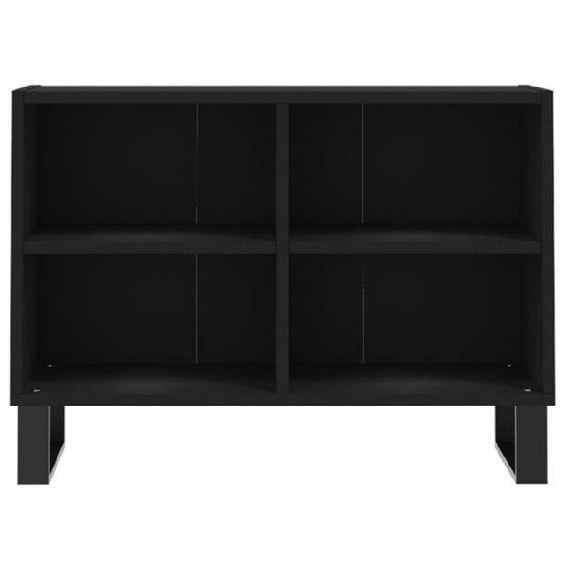 vidaXL Tv-meubel 69,5x30x50 cm bewerkt hout zwart