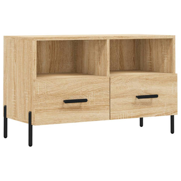 vidaXL Tv-meubel 80x36x50 cm bewerkt hout sonoma eiken