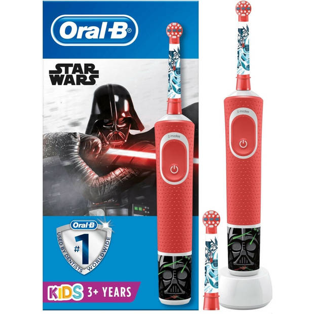 Oral-B Oplaadbare elektrische tandenborstel voor kinderen met 1 handvat en 1 opzetborstel, vanaf 3 jaar, zacht poetsen