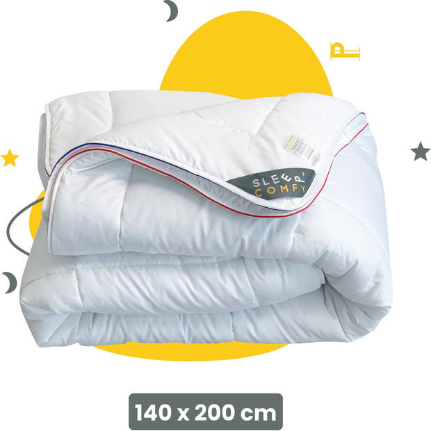 Sleep Comfy - Hotel Kwaliteit 4 Seizoenen Dekbed 140x200 cm - Anti Allergie Dekbed Met Twee Delen - Eenpersoons Dekbed