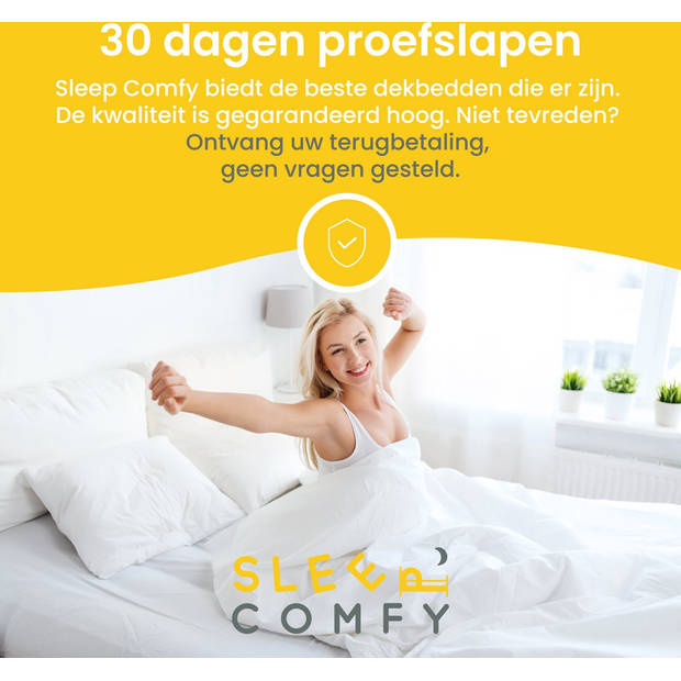 Sleep Comfy - Hotel Kwaliteit 4 Seizoenen Dekbed 140x200 cm - Anti Allergie Dekbed Met Twee Delen - Eenpersoons Dekbed