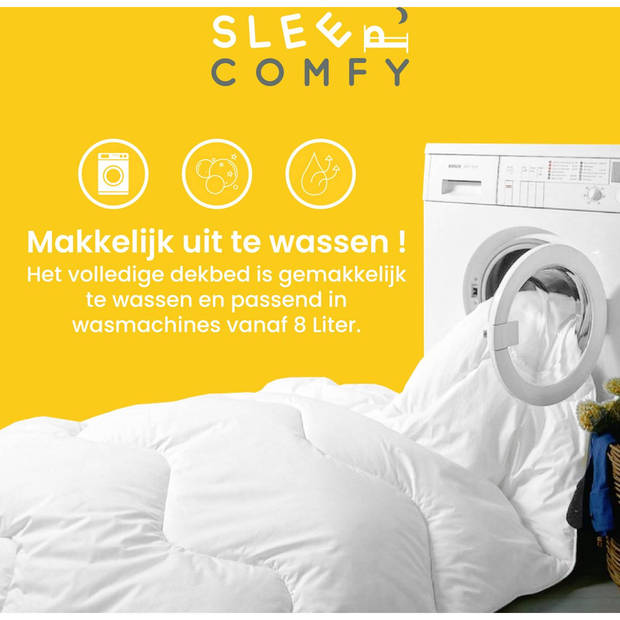 Sleep Comfy - Hotel Kwaliteit 4 Seizoenen Dekbed 200x220 cm - Anti Allergie Dekbed Met Twee Delen -Tweepersoons Dekbed