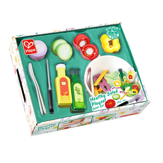 Hape houten salade speelset - 39-delig