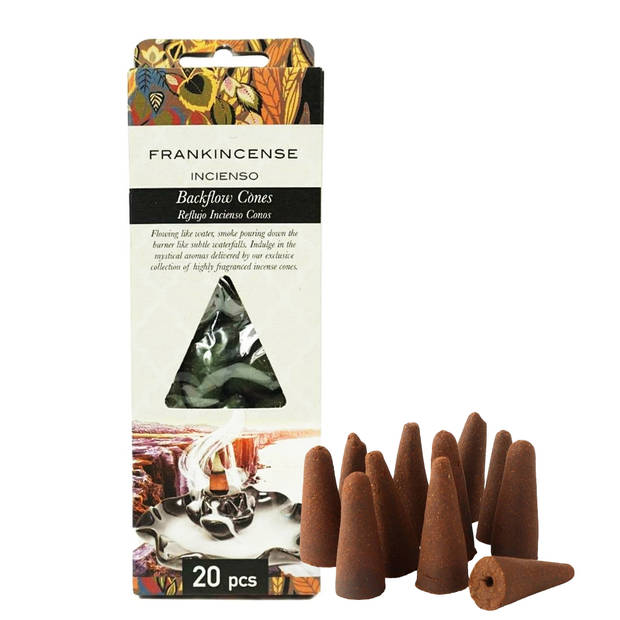Assortiment backflow wierook Incense cones 80 stuks - 4 x 20 stuks