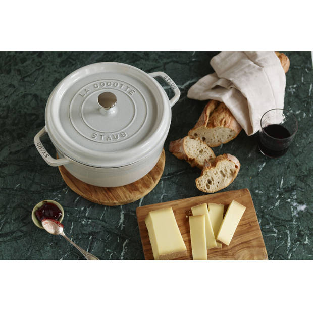 Staub Braadpan / Cocotte - White Truffle - ø 24 cm / 3.8 liter