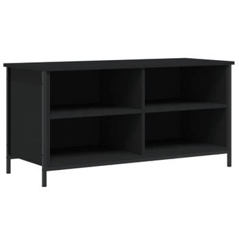 vidaXL Tv-meubel 100x40x50 cm bewerkt hout zwart