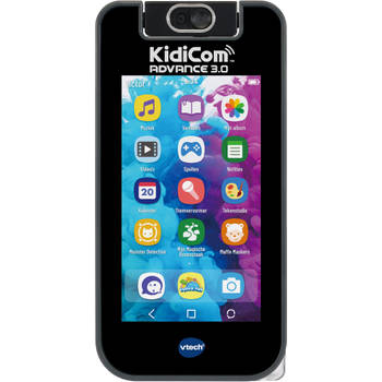 VTech speelgoedtelefoon KidiCom Advance 3.0 zwart/blauw 3-delig