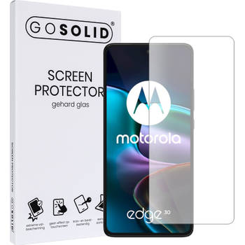 GO SOLID! Screenprotector voor Motorola Edge 30 NEO gehard glas