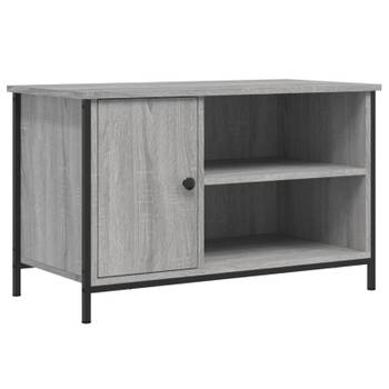 vidaXL Tv-meubel 80x40x50 cm bewerkt hout grijs sonoma eikenkleurig