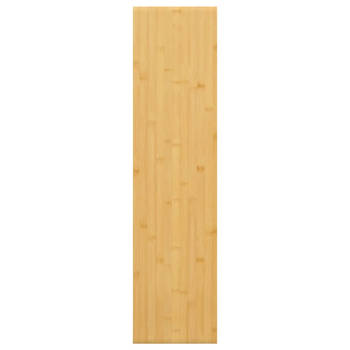 The Living Store Wandplank Rustieke Stijl - 80x20x4 cm - Bamboe met Gelakte Afwerking