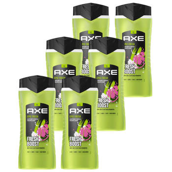 Axe - 3-in-1 Douchegel, Facewash & Shampoo Mannen - Epic Fresh - 6 x 400 ml - XL - Voordeelverpakking