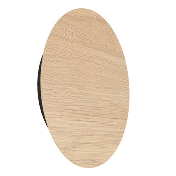 EGLO Alamilo Wandlamp - LED - Ø 22 cm - Bruin - Hout