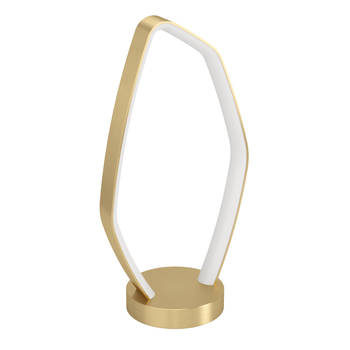 EGLO Vallerosa Tafellamp - LED - 42,5 cm - Goud/Wit - Staal