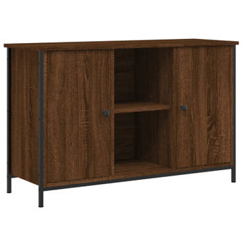 vidaXL Tv-meubel 100x35x65 cm bewerkt hout bruin eikenkleur