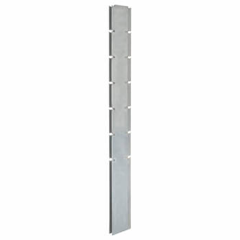 vidaXL Schuttingpalen 40 st 180 cm gegalvaniseerd staal zilverkleurig