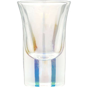 Blokker Soft Shades shotglas iriserend - 2cl