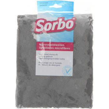 Sorbo - Schoonmaakdoeken - Microvezeldweil - 50x60cm - 2 stuks