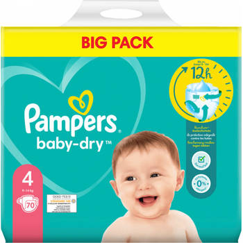 Pampers Baby Dry Maat 4 9-4 KG 70 Luiers